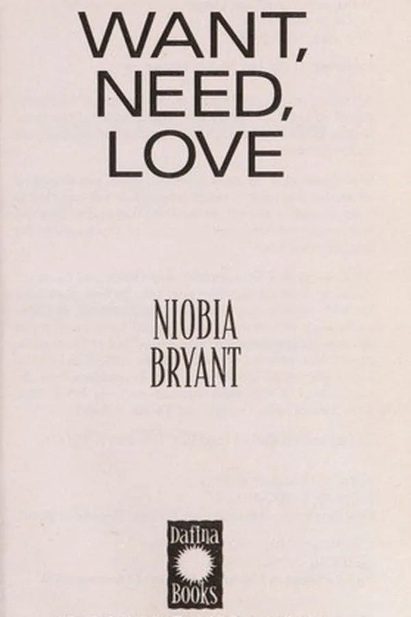 Capa de Want, need, love