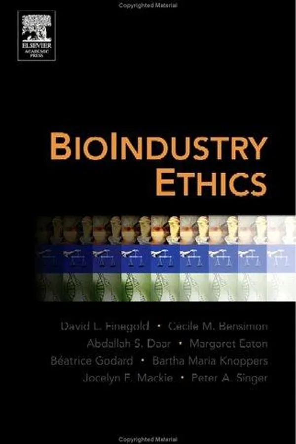Capa de BioIndustry ethics