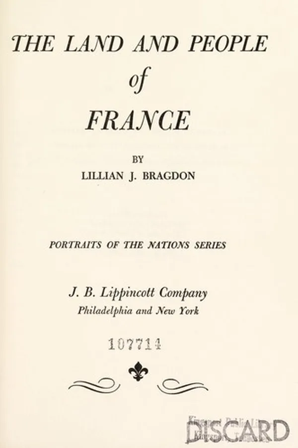 Capa de The land and people of France