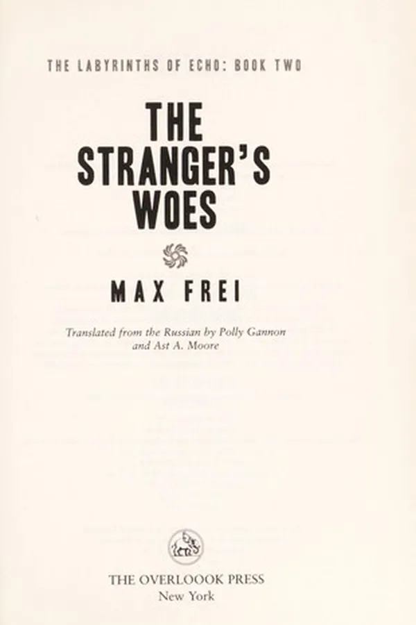 Capa de The stranger's woes
