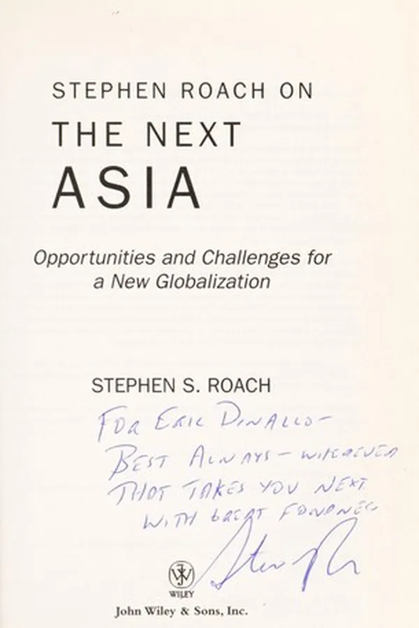 Capa de Stephen Roach on the next Asia