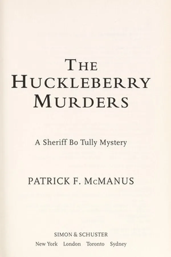 Capa de The huckleberry murders