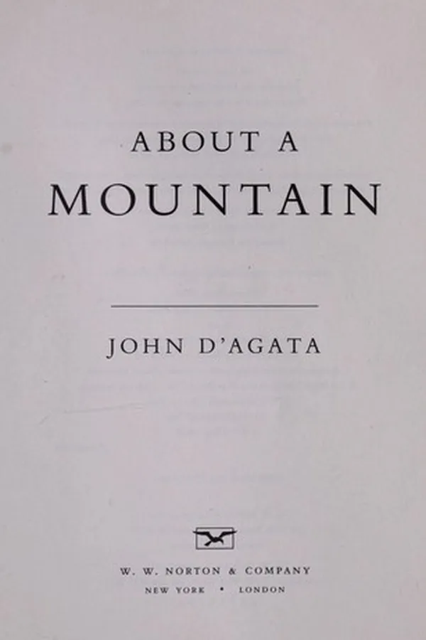 Capa de About a mountain
