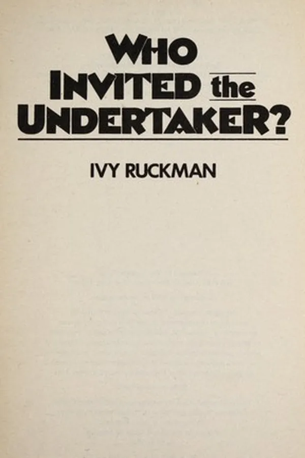 Capa de Who invited the undertaker?