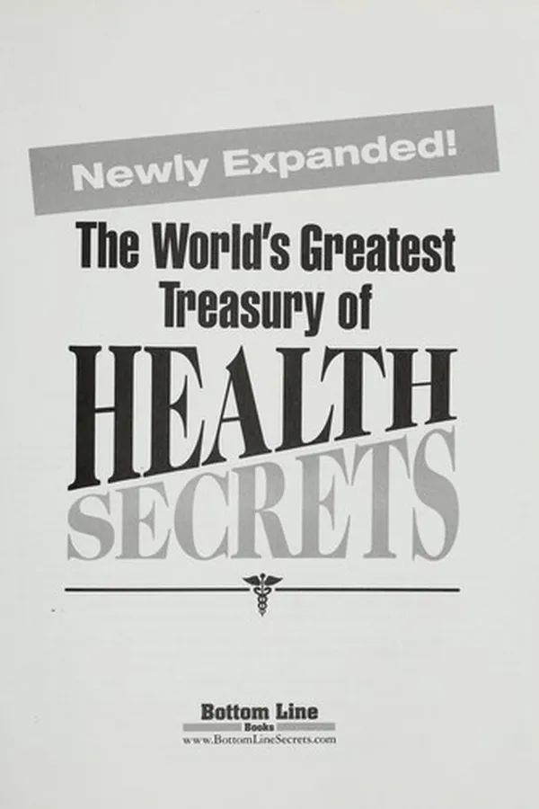 Capa de The world's greatest treasury of health secrets