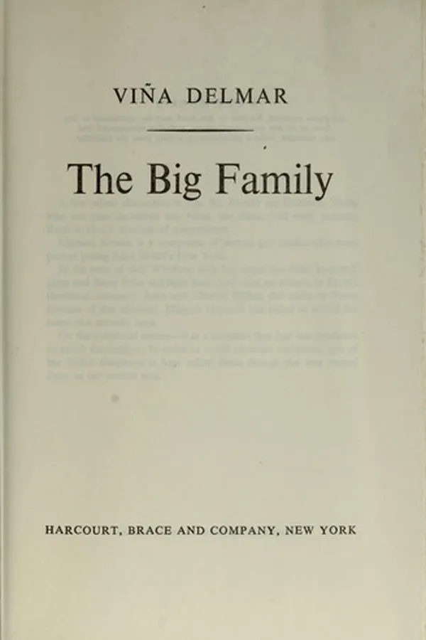 Capa de The big family
