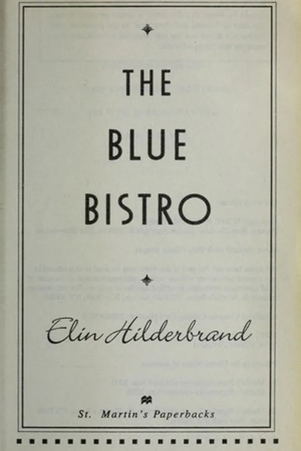 Capa de The Blue Bistro