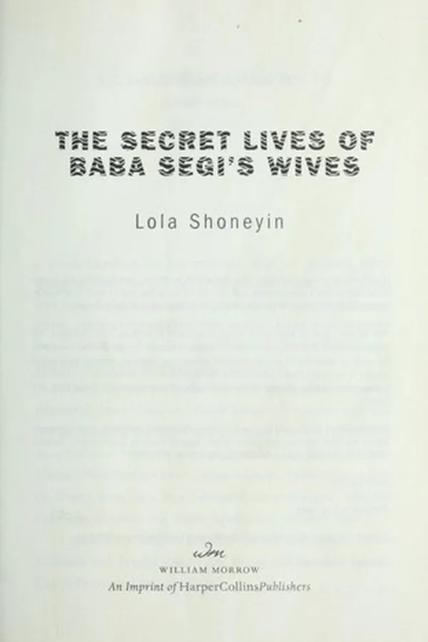 Capa de The secret lives of Baba Segi's wives