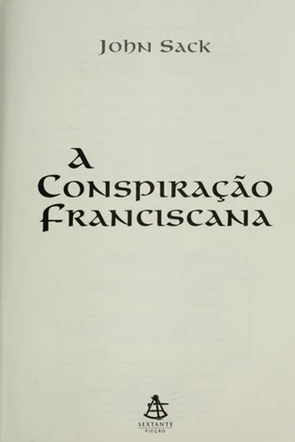 Capa de A Conspiração Franciscana