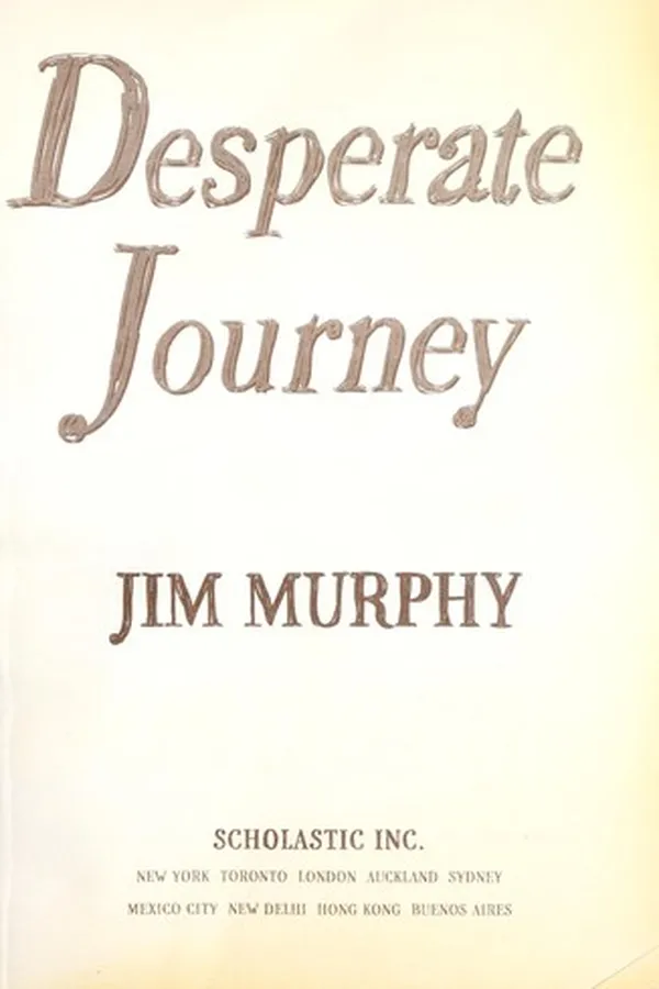Capa de Desperate journey