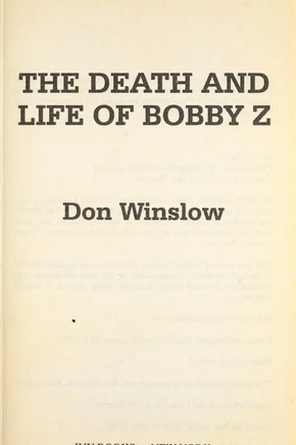 Capa de The death and life of Bobby Z