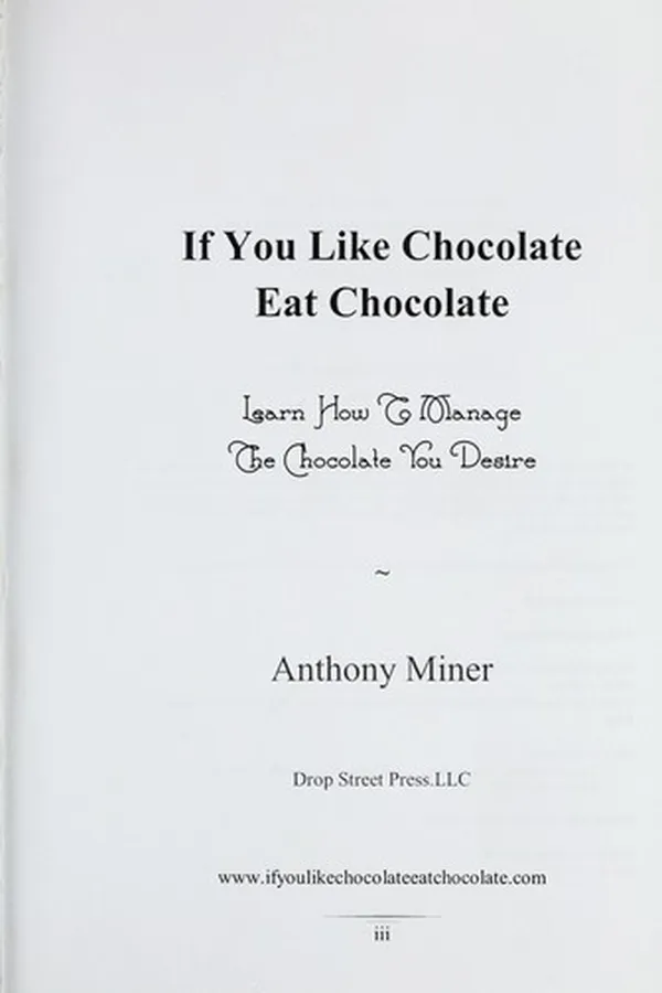 Capa de If you like chocolate eat chocolate