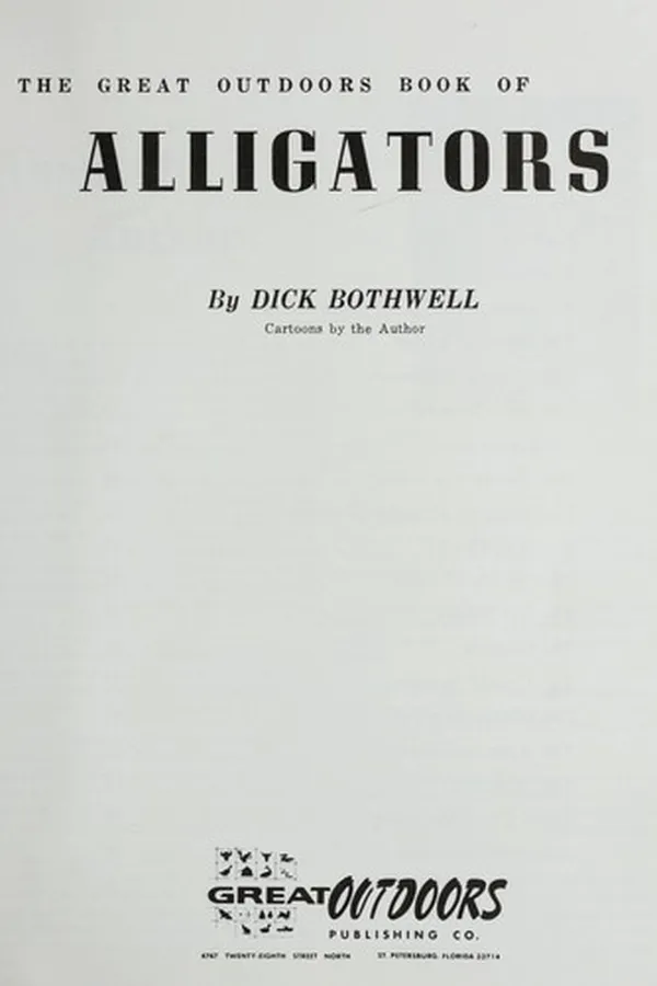 Capa de The great outdoors book of alligators and the crocodilia
