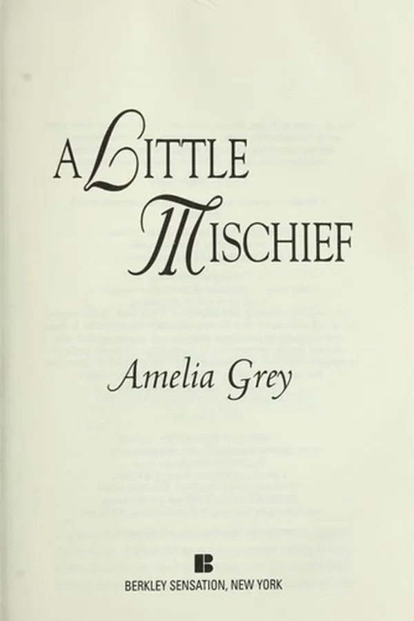 Capa de A little mischief