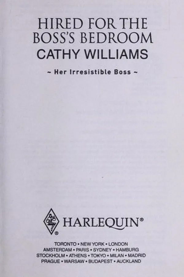 Capa de Hired for the Boss's Bedroom