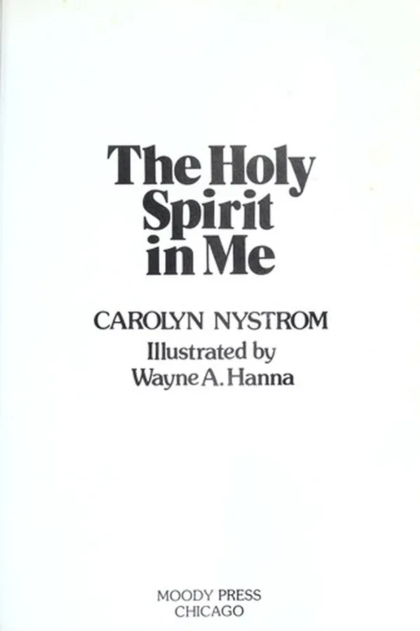 Capa de The Holy Spirit in me