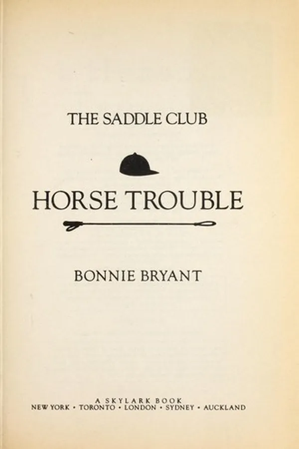 Capa de Horse Trouble