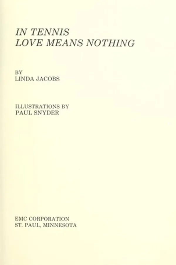 Capa de In tennis, love means nothing