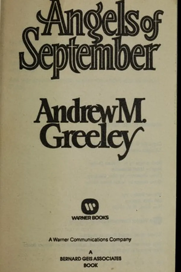 Capa de Angels of September