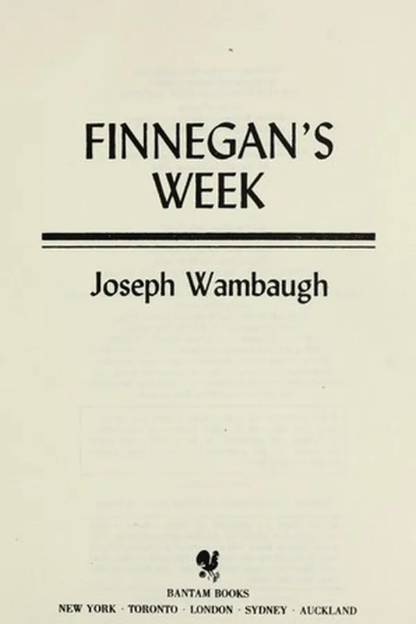 Capa de Finnegan's week