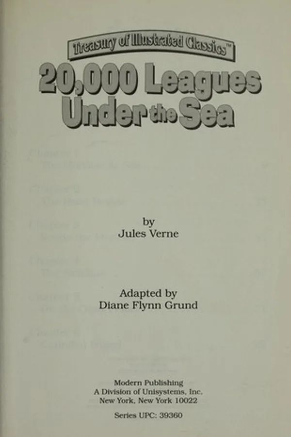 Capa de 20,000 leagues under the sea