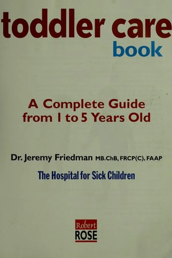 Capa de The toddler care book