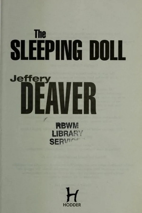 Capa de The sleeping doll