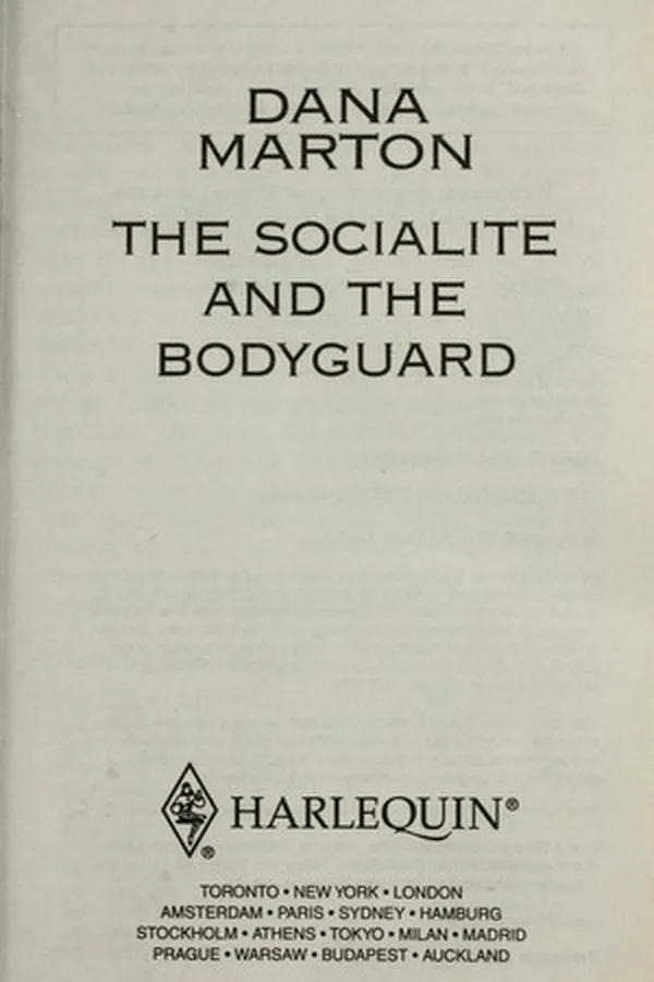 Capa de The socialite and the bodyguard
