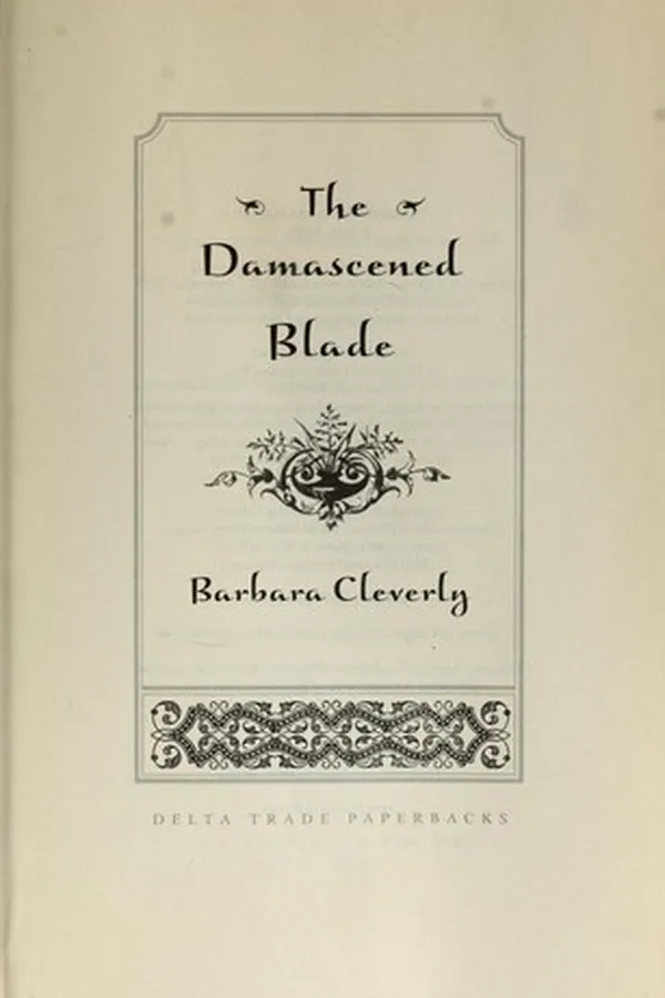 Capa de The damascened blade