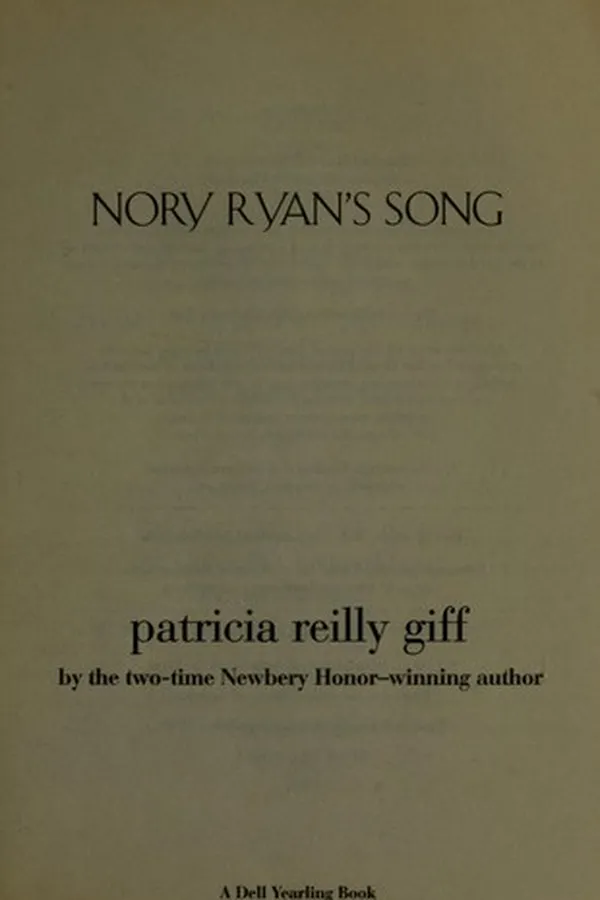 Capa de Nory Ryan's song