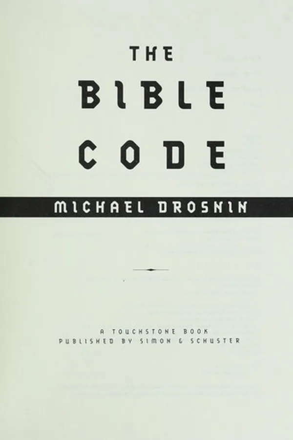 Capa de The Bible code