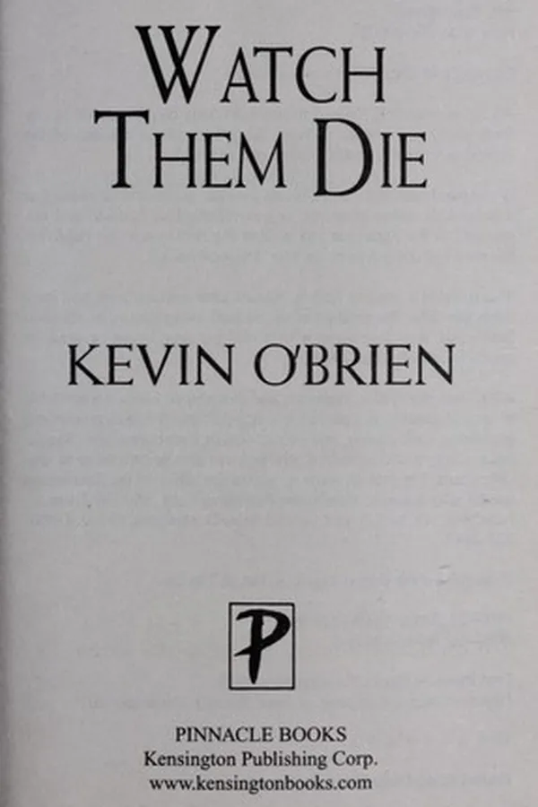 Cover of Watch them die