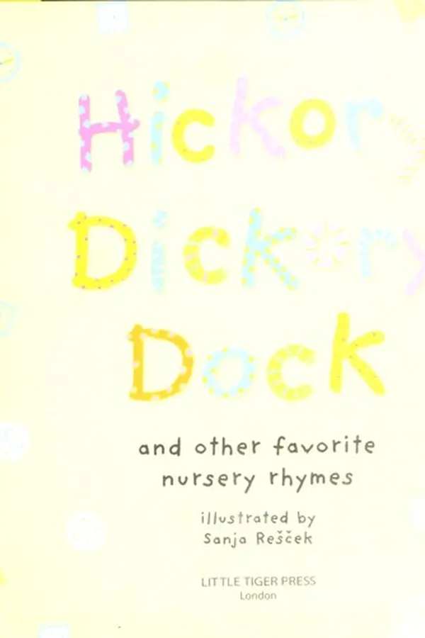 Capa de Hickory, dickory, dock and other favorite nursery rhymes