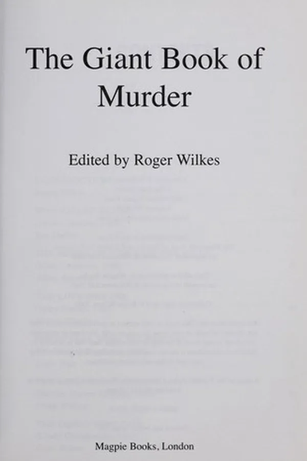 Capa de The giant book of murder
