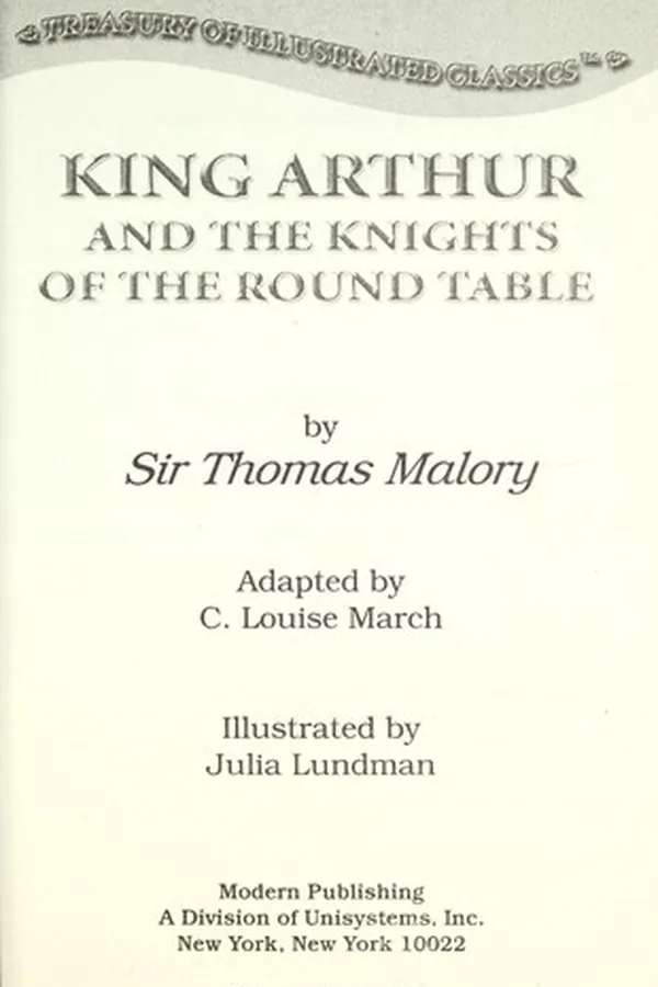 Capa de King Arthur and the Knights of the Round Table