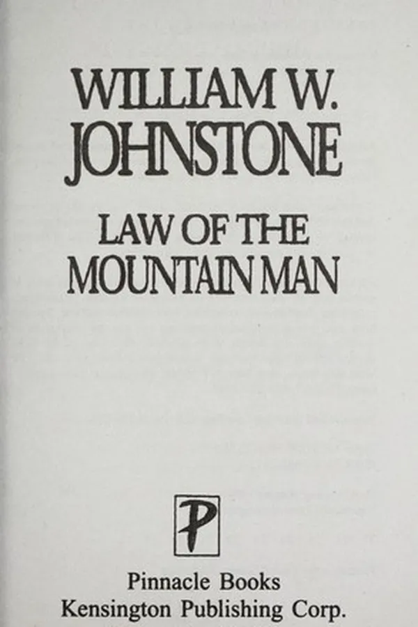 Capa de Law of the mountain man