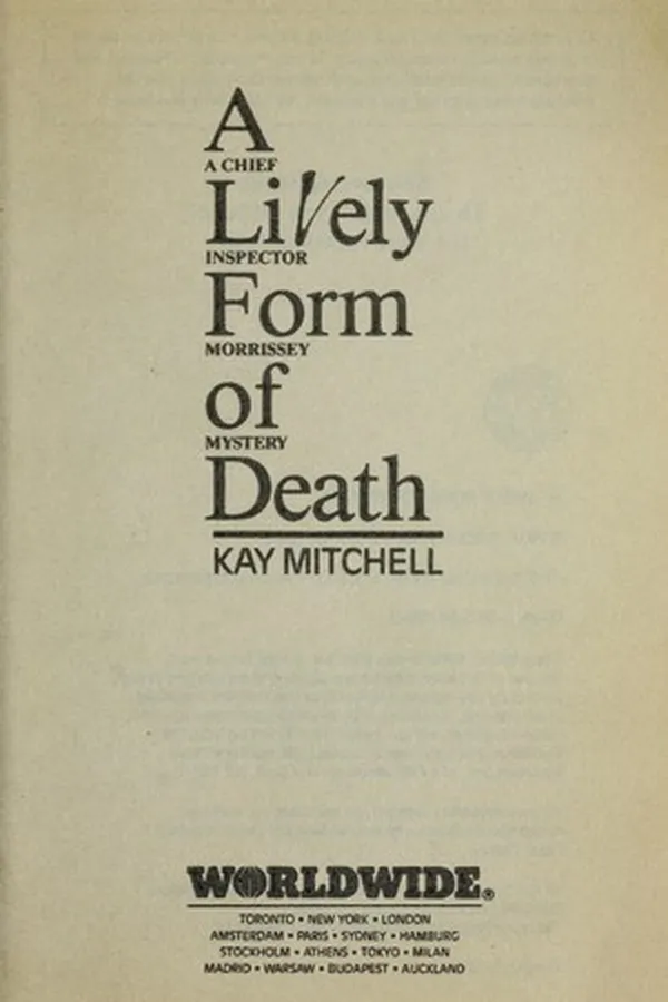 Cover of A lively form of death