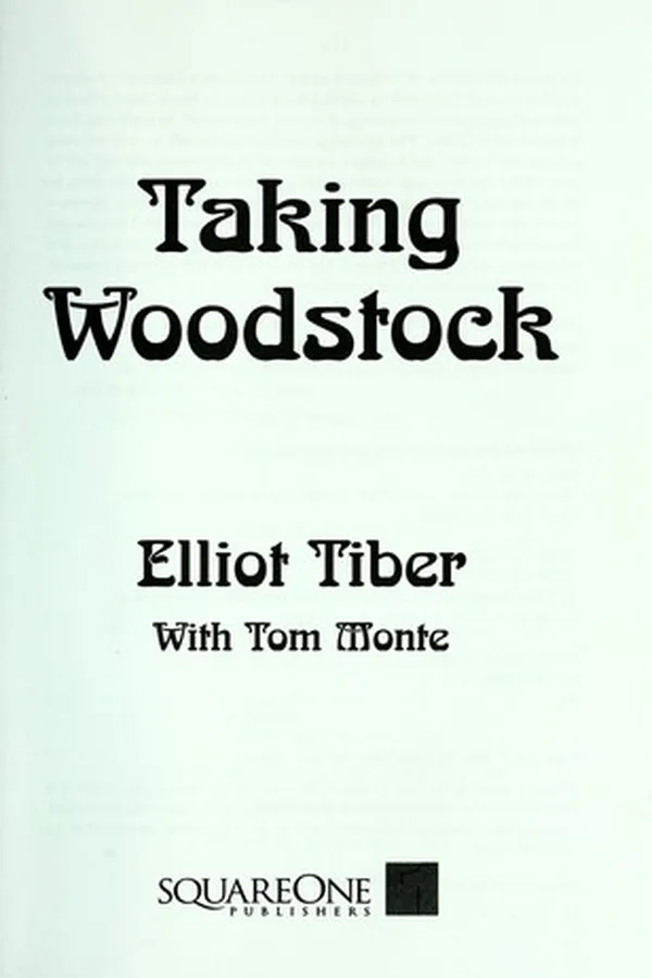 Capa de Taking Woodstock