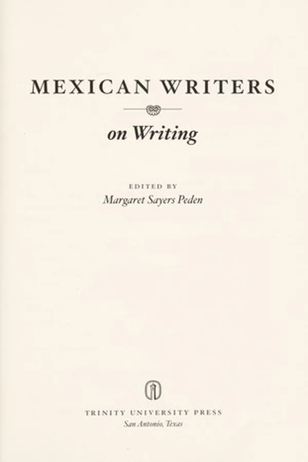 Capa de Mexican writers on writing