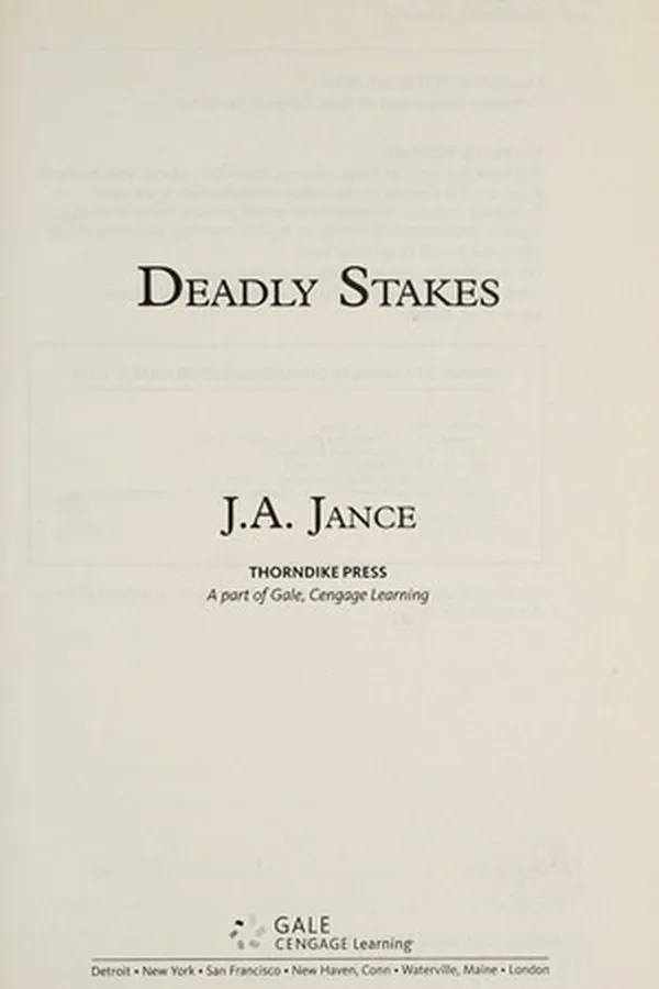 Capa de Deadly stakes