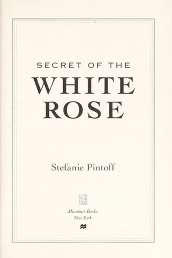 Capa de Secret of the white rose