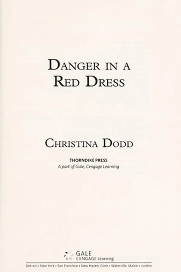 Capa de Danger in a red dress