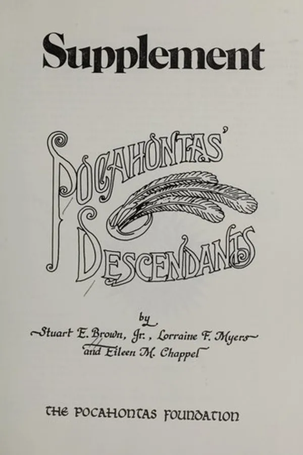 Capa de Pocahontas' descendants