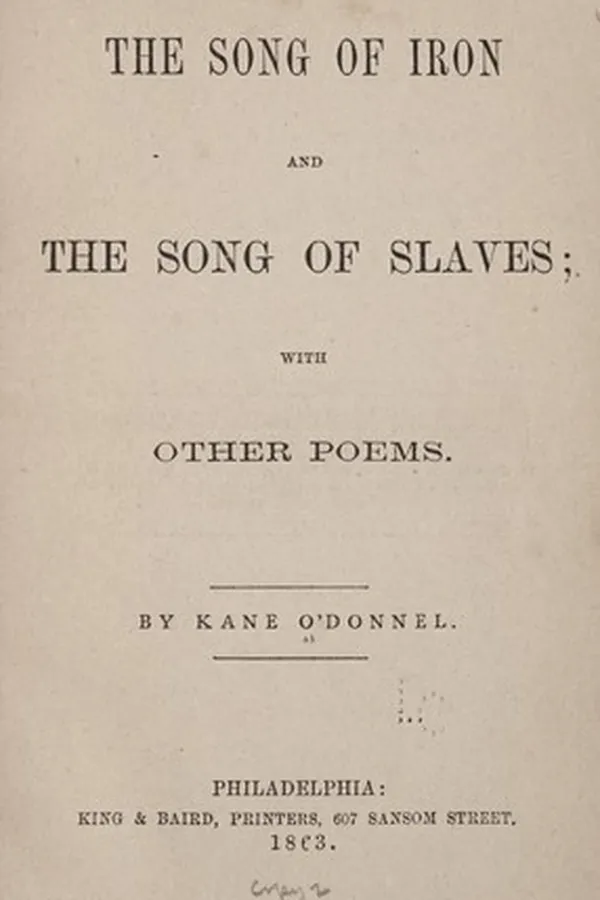 Capa de The song of iron, and The song of slaves