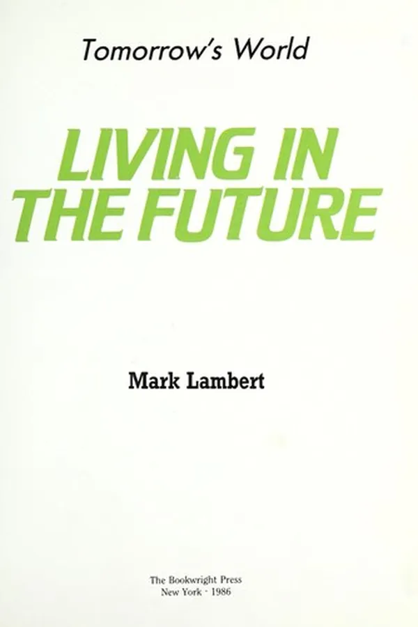 Capa de Living in the future