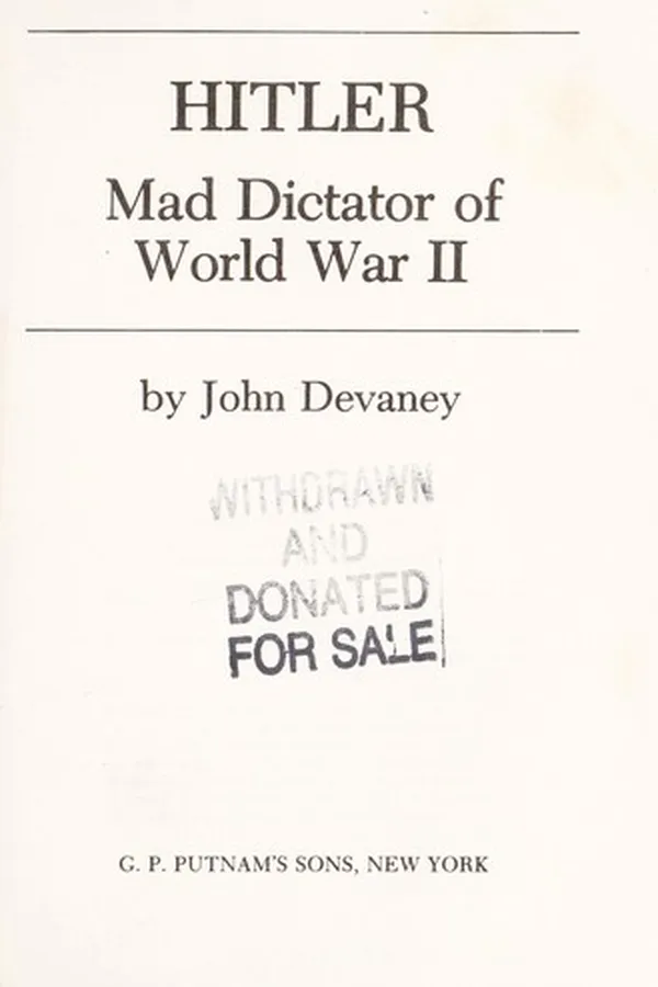 Capa de Hitler, mad dictator of World War II