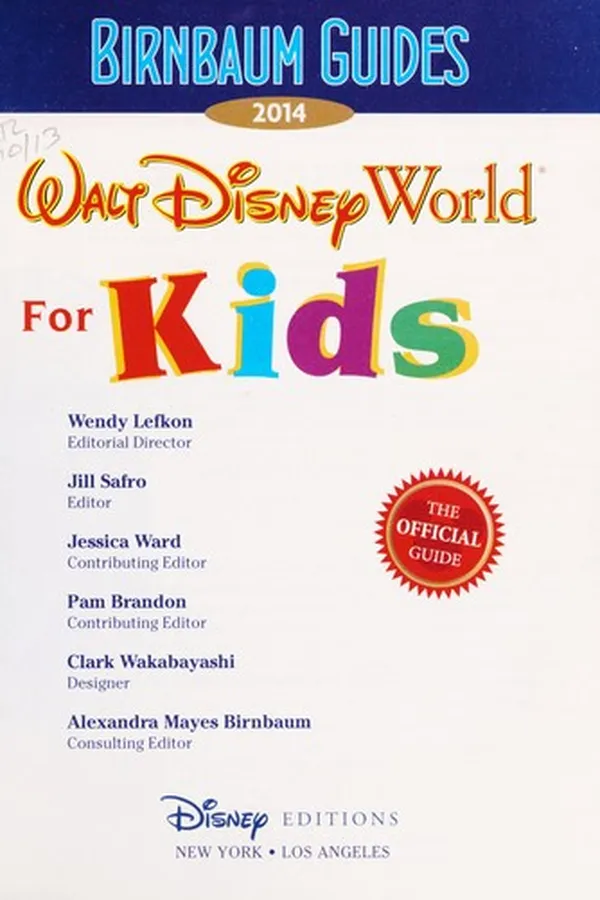 Capa de Walt Disney World for kids 2014