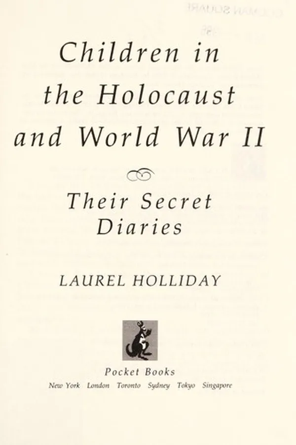 Capa de Children in the Holocaust and World War II