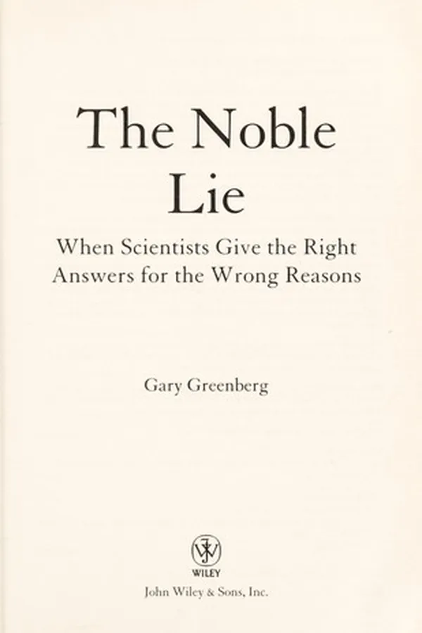 Capa de The noble lie