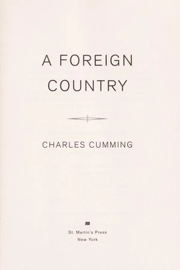 Capa de A foreign country